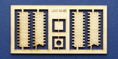 LCC 00-52 OO gauge low angle single chimney kit
